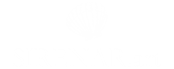 Logo da marca Sirenar, representando a conexão com o oceano, a beleza natural e o estilo artesanal inspirado no mar.