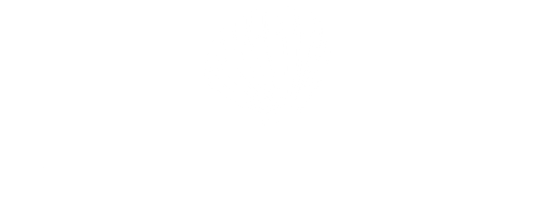 Logo da marca Sirenar, representando a conexão com o oceano, a beleza natural e o estilo artesanal inspirado no mar.